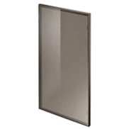 DARK STEEL FINISH ALUMINIUM FRAME AND SMOKED GLASS DOOR 7