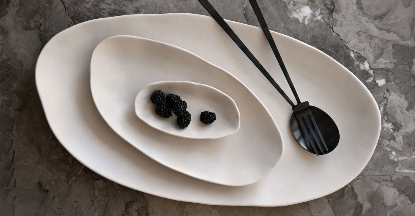 თეფში NATIVE OVAL TRAY SET of 3 1