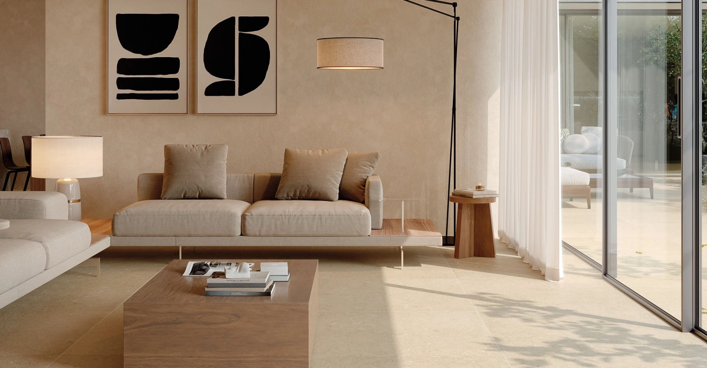 კერამიკული ფილა LIMESTONE BEIGE natural 1